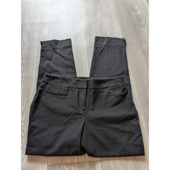 Talbots Signature Black Slim Fit Dress Pants Size 2 Womens Cotton Blend - Picture 2 of 5